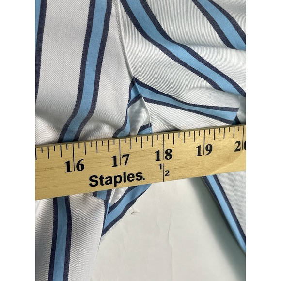 NWT Draper James Blue White Striped Belted Button Down Shirt Dress Size 12 - Picture 9 of 13